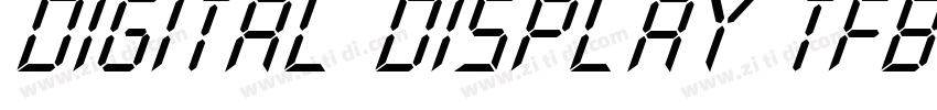 digital display tfb字体转换